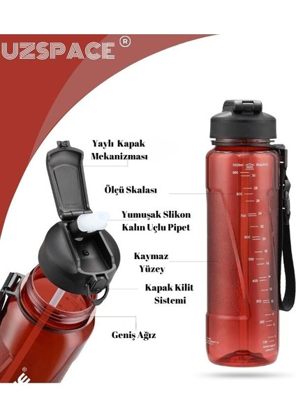 Healthy Tritan Su Matarası – 850 ml (New Design)