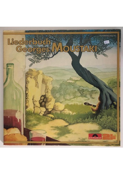 Georges Moustaki Liederbuch Double Çift Lp Plak (Orjinal Alman Baskı)