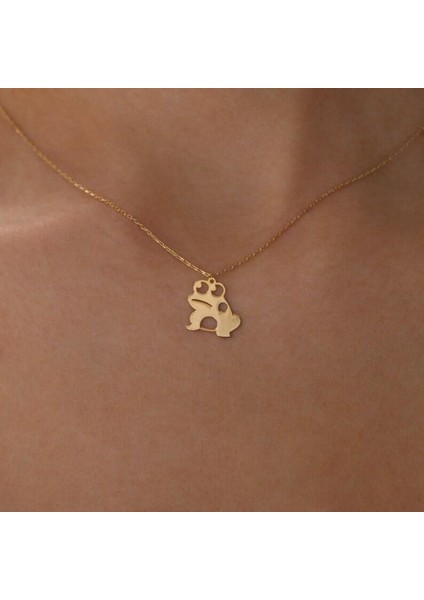 925 Ayar Gümüş Kurbağa Kolye fiyatları