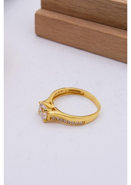 22 Ayar Altın Yüzük Tek Taşlı Kadın Yüzük fiyatları