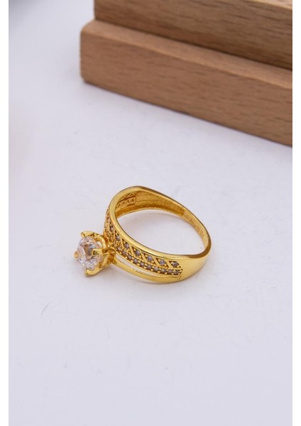 22 Ayar Altın Yüzük Tek Taşlı Alyans Kadın Yüzük fiyatları