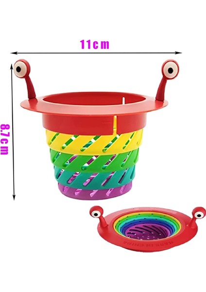 Katlanır Canavar Tasarımlı Evye ve Lavabo Süzgeci Plastik 1 Adet