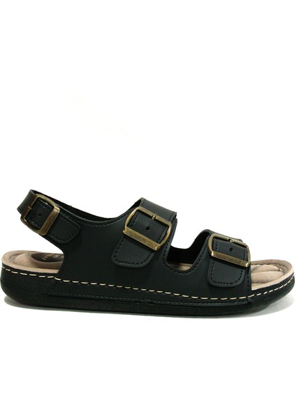 Siyah Tokalı Anatomik Comfort Sandalet fiyatları
