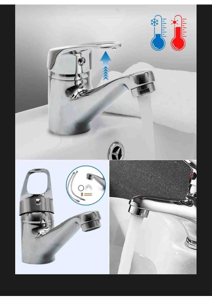 Mix Lavabo Bataryası Soğuk Sıcak Girişli fiyatları