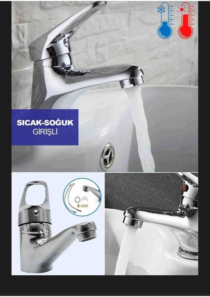 Mix Lavabo Bataryası Soğuk Sıcak Girişli modelleri