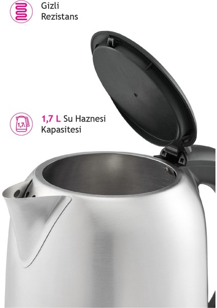 Al 728 I Inox Su Isıtıcı Kettle