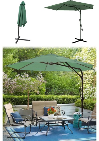 Yandan Kollu Bahçe Şemsiyesi Katlanır Tente Şemsiye