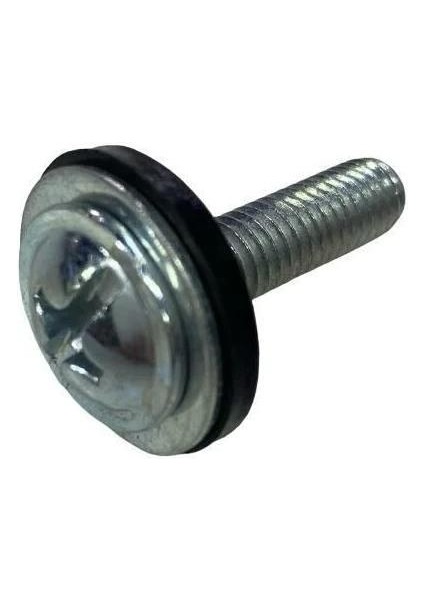 Kaporta Vidası Lastikli ve Pullu M6*20 ( 5 Adet ) - Universal