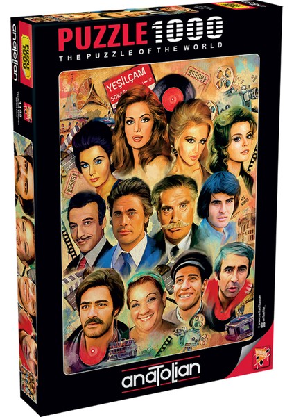 1000 Parçalık Puzzle / Yeşilçam Yıldızları - Kod 1155