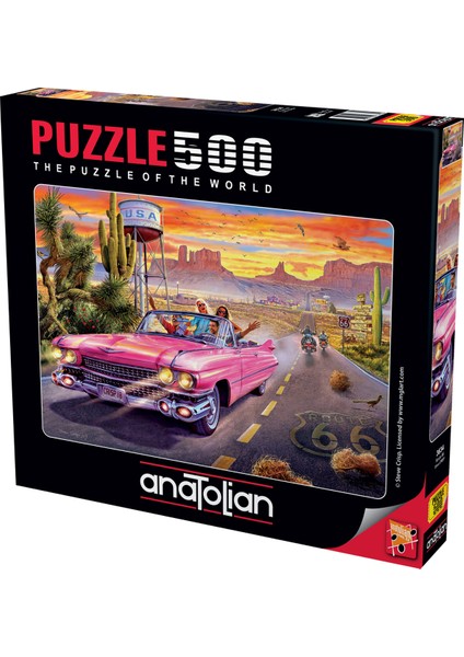 500 Parçalık Puzzle / Route 66 - Kod 3634