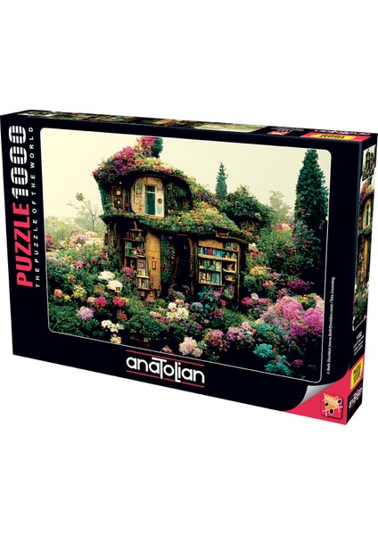 1000 Parçalık Puzzle / Çiçekli Kütüphane - Kod 1152