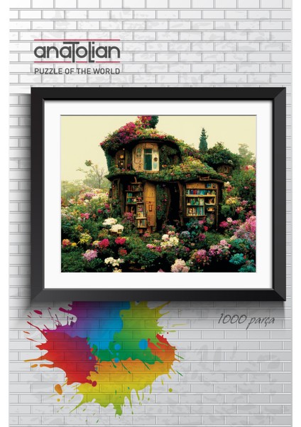 1000 Parçalık Puzzle / Çiçekli Kütüphane - Kod 1152