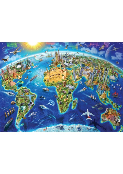 4000 Parçalık Puzzle / Dünyanın Simgeleri - Kod 5202