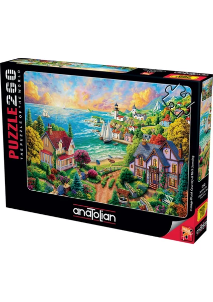 260 Parçalık Puzzle / Sahildeki Köy - Kod 3343