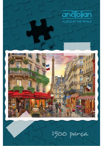 1500 Parçalık Puzzle / Cafe Eiffel - Kod 4572