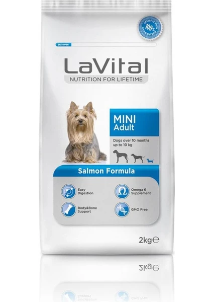 La Vital  Mini Adult Somonlu Yetişkin Köpek Maması 1,5kg