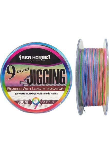 Jigging 300M 9x Renkli Multicolor Ip Misina