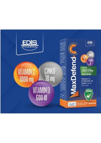 Max Defend 3'lü Etki 30 Saşe