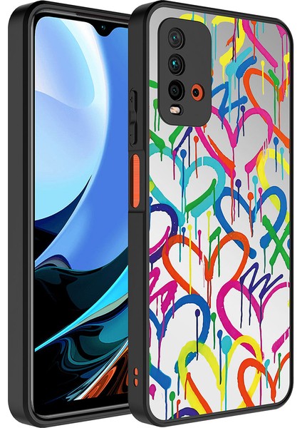 Xiaomi Redmi 9t Kılıf Zore Aynalı Desenli Kamera Korumalı Parlak Mirror Kapak