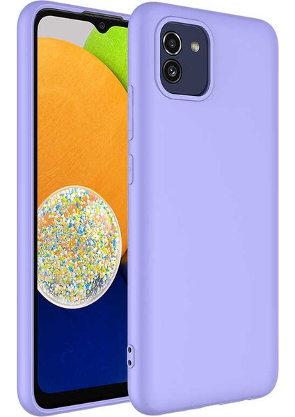 Samsung Galaxy A03 Kılıf Zore Mara Içi Kadife Dışı Mat Lansman Kapak