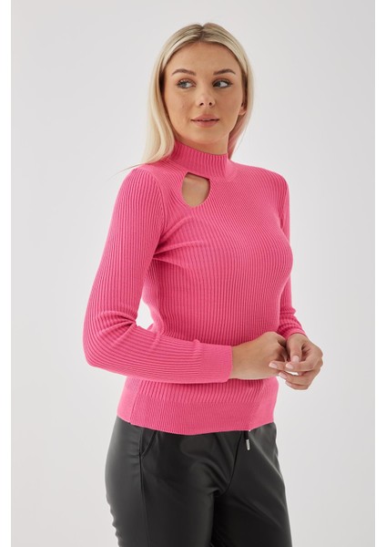 23K0167K1 Kadın Kazak Fuşya indirimleri