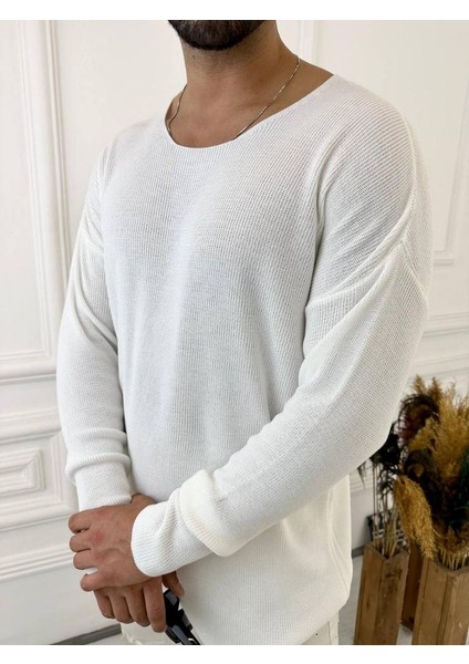 Oversize Örme Natural Pamuk Tüylenmeyen Kazak Salaş Tarz Triko fırsatları