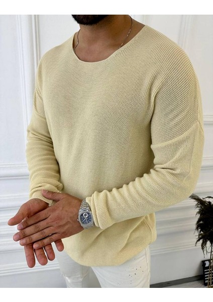 Oversize Örme Natural Pamuk Tüylenmeyen Kazak Salaş Tarz Triko fırsatları