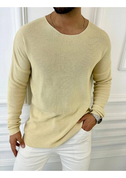 Oversize Örme Natural Pamuk Tüylenmeyen Kazak Salaş Tarz Triko indirimleri