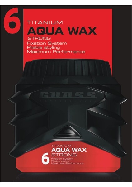 Şekillendirici Titanyum Aqua Wax 6 No 150 ml