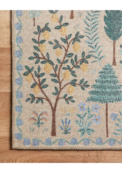 Floral Mira Bej Pastel Botanik Tema Dokuma Taban Halı Mira 1318 fiyatları
