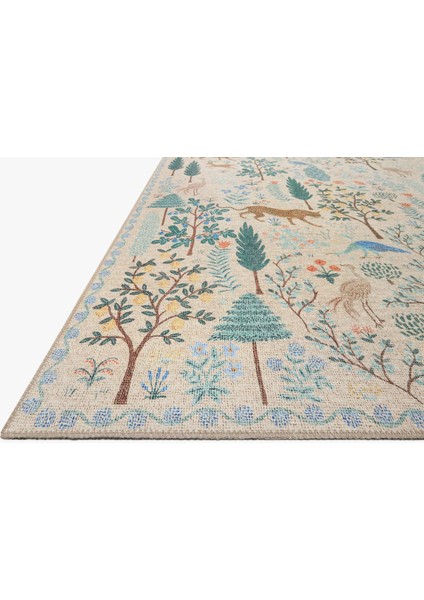 Floral Mira Bej Pastel Botanik Tema Dokuma Taban Halı Mira 1318 modelleri