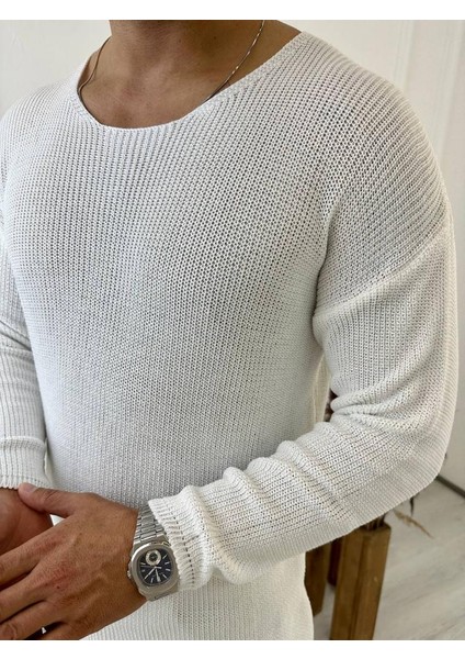 Oversize Örme Natural Pamuk Tüylenmeyen Kazak Salaş Tarz Triko fiyatları