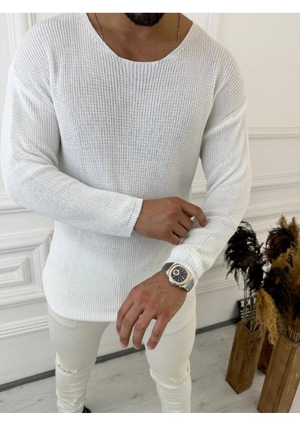 Oversize Örme Natural Pamuk Tüylenmeyen Kazak Salaş Tarz Triko fırsatları