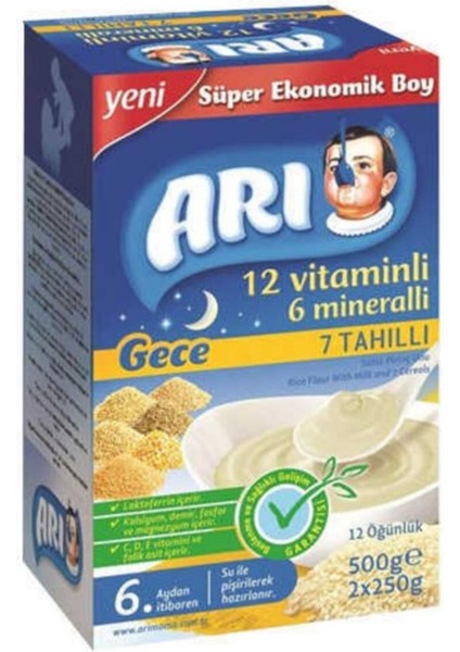 7 Tahıllı 500 gr Gece 4 Paket