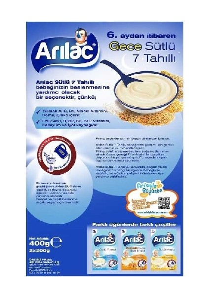 7 Tahıllı 500 gr Gece 4 Paket modelleri