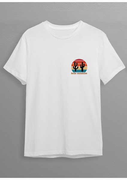 Kaktüs Baskılı T-Shirt H08