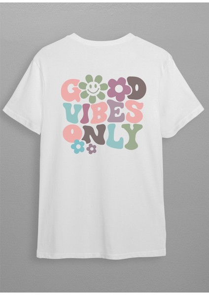 Good Vibes Only Baskılı T-Shirt HC02