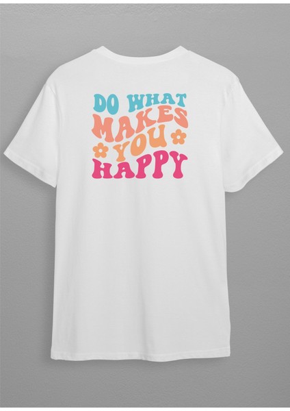 Beyaz Baskılı T-Shirt HC010
