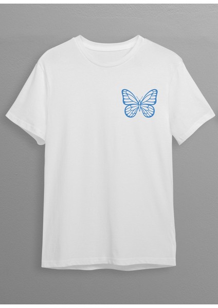 Kelebek Baskılı T-Shirt HC013
