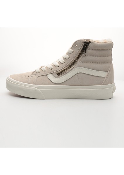 VN0007NZBLL1 Sk8-Hi Reissue Side Zip Spor Ayakkabı Krem