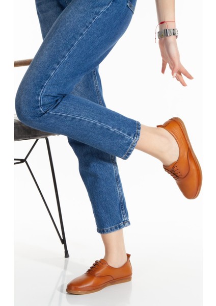 Kadın Taba Anatomik Deri Ayakkabı Babet fiyatları