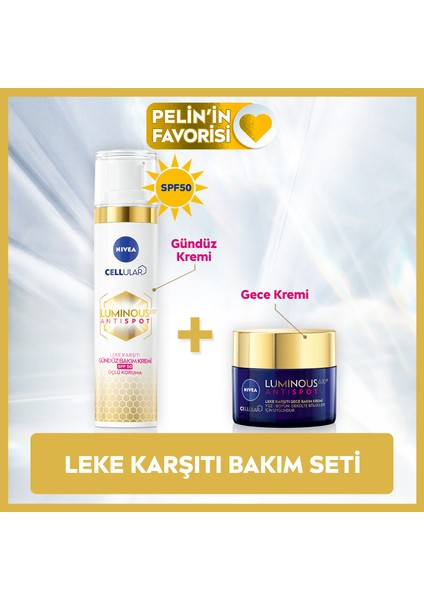 Luminous630 Leke Karşıtı Gündüz Yüz Kremi 40ml ve Luminous630 Leke Karşıtı Gece Kremi 50ml