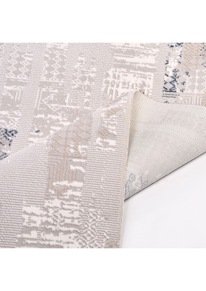 Miranda Gri Modern Polyester Makine Halısı