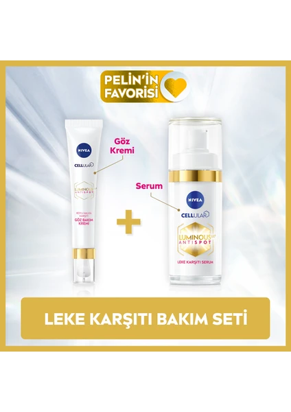 NIVEA Luminous630 Leke Karşıtı Serum 30ml ve Luminous630 Koyu Halka Karşıtı Göz Kremi 15ml