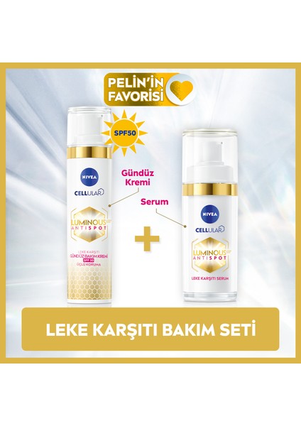 Luminous630 Leke Karşıtı Gündüz Yüz Kremi 40ml ve Luminous630 Leke Karşıtı Serum 30ml