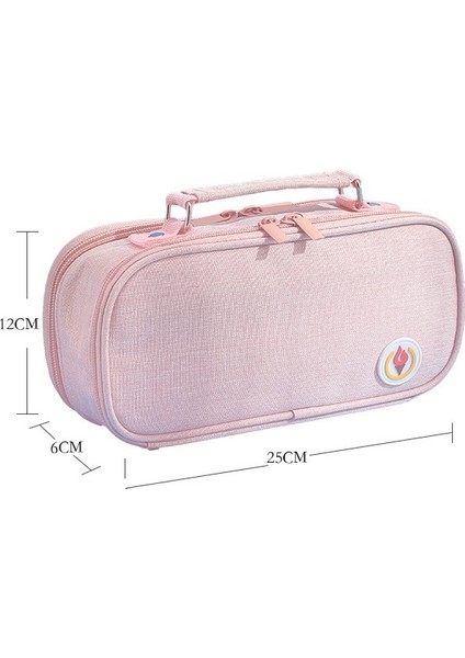 Büyük Kapasiteli Kalem Kutusu - Pembe (Yurt Dışından) fırsatları