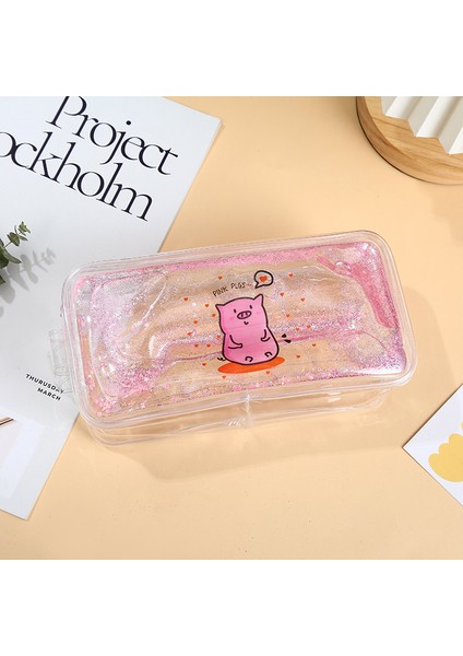 Büyük Kapasiteli Kalem Kutusu - Pembe (Yurt Dışından)