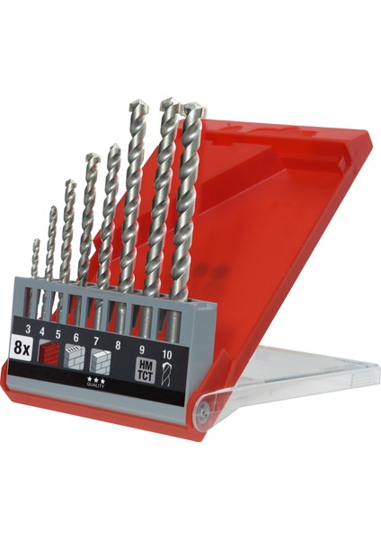 Beton Matap Uç Seti 8 Parça 3-10 Mm