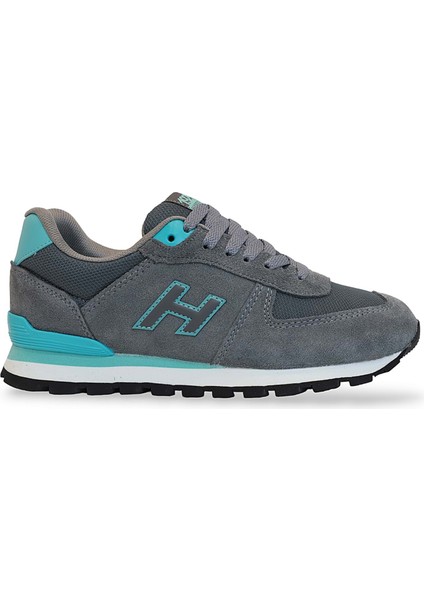 1743-PERU Hakiki Deri Anatomik Eva Tabanlı Unisex Sneakers Ayakkabı - NKT01743-GRI Turkuaz-36 fırsatları