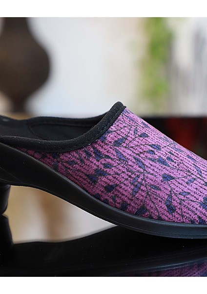 1745-MIRA Tam Anatomik Ev Içi Bayan Terlik - NKT01745-LILA-37 fiyatları